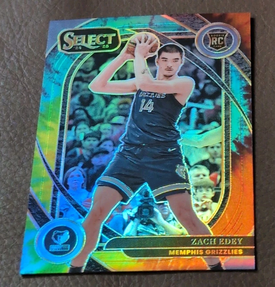Zach Edey Rookie Tie-Dye Courtside 12/25 SSP 2024-25 Select Memphis Grizzlies