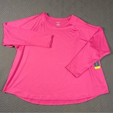 Tek Gear Women s 4X Pink Wicking Long Sleeve ...
