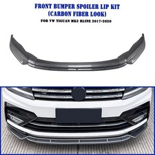 Front Bumper Spoiler Lip For VW Tiguan MK2 Rline 2017-2020 2018 2019