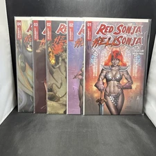 Red Sonja Hell Sonja #1 2 2 3 & 4. Dynamite Entertainment 2022. (I20)(14)