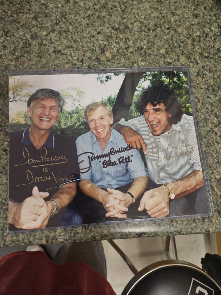 Star Wars signature picture original Darth Vader Boba Fett Chewbacca - Image 2 of 4