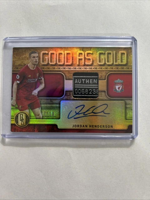 2019-20 Panini Gold Standard Good as Gold Laundry Tag Auto 3/19 Jordan Henderson