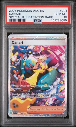 2026 POKEMON ASC EN-ASCENDED HEROES SPECIAL ILLUSTRATION RARE #291 CANARI PSA 10