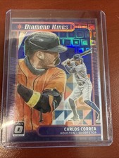 2021 Panini Donruss Optic - Diamond Kings Carlos Correa #12 Blue Pandora  /99