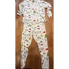 Pottery Barn Kids ELF The Movie Buddy Adult Large Pajama Set Tight Fit Christmas