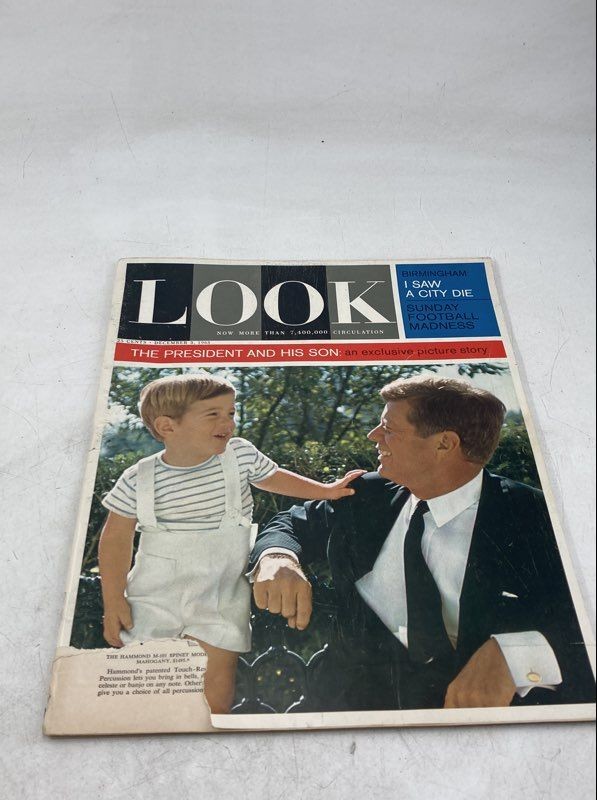 December 3 1963 The President John F. Kennedy And His Son Look Magazine