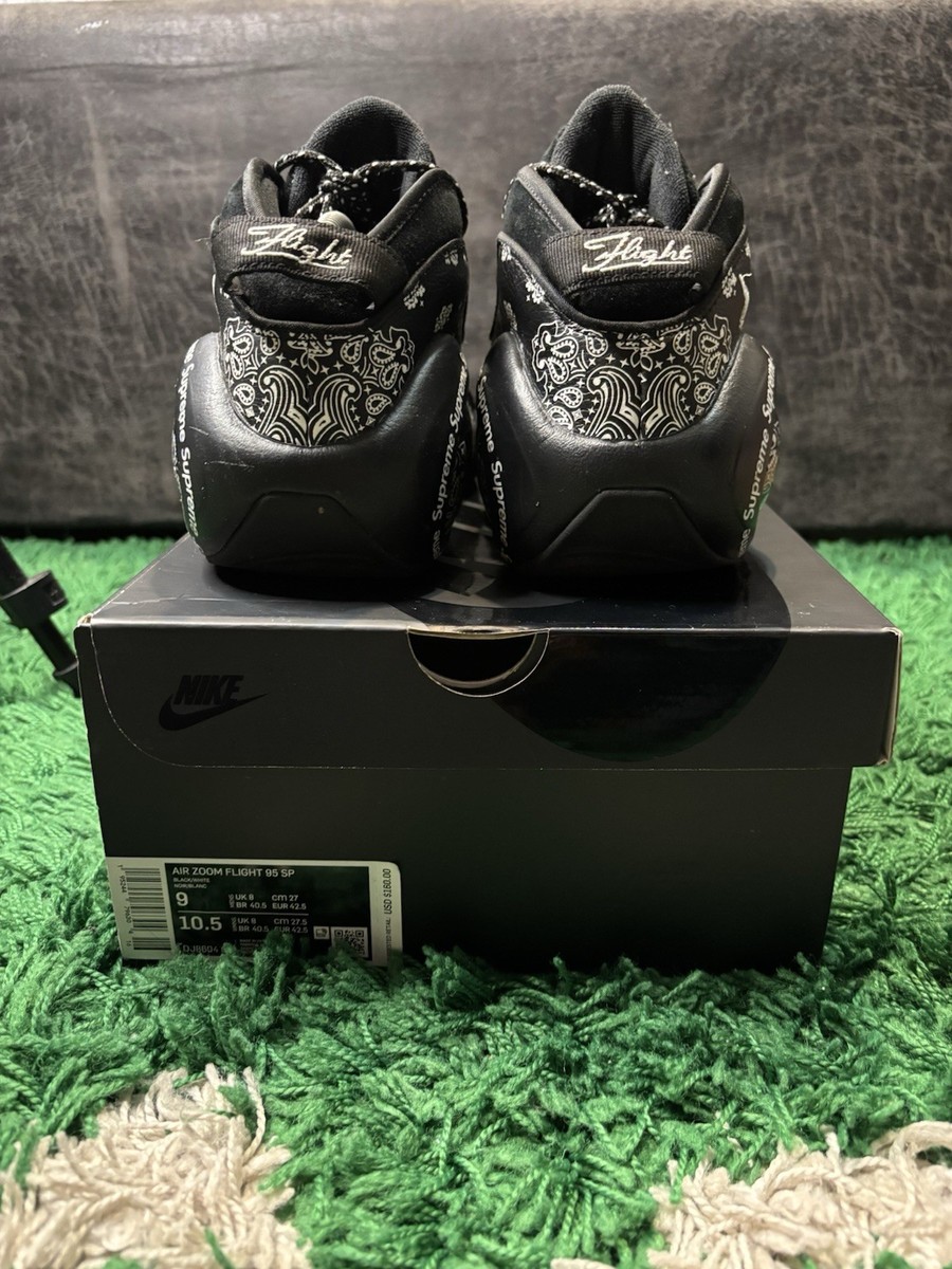 Supreme Nike Air Zoom Flight 95 Black - Size 9 | eBay
