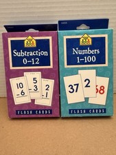 School Zone Flash Cards: Subtraction 0-12 And Numbers 1-100