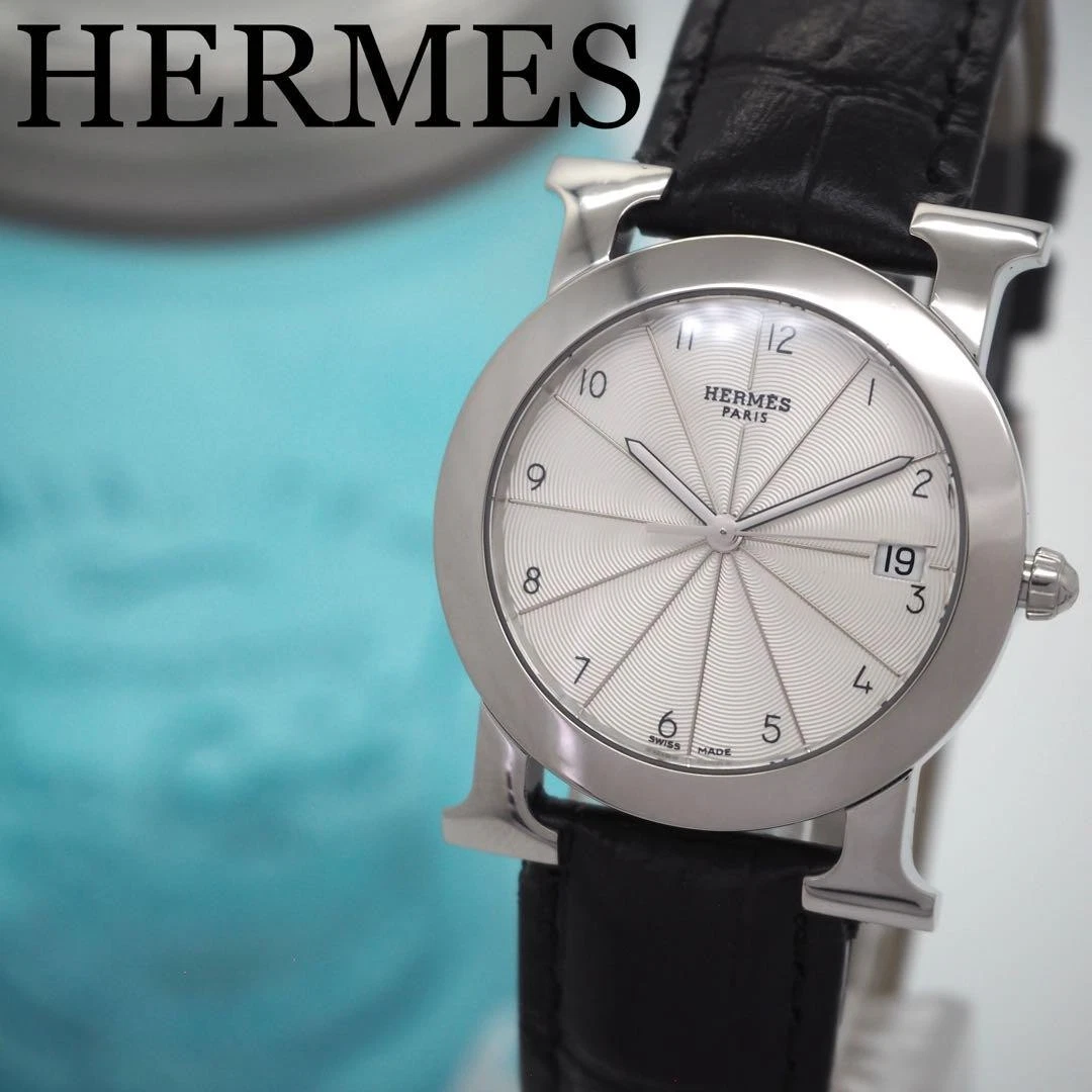 HERMÈS 653 [Buone Condizioni] Orologio HERMES HR1.510 Uomo Rondo H Watch