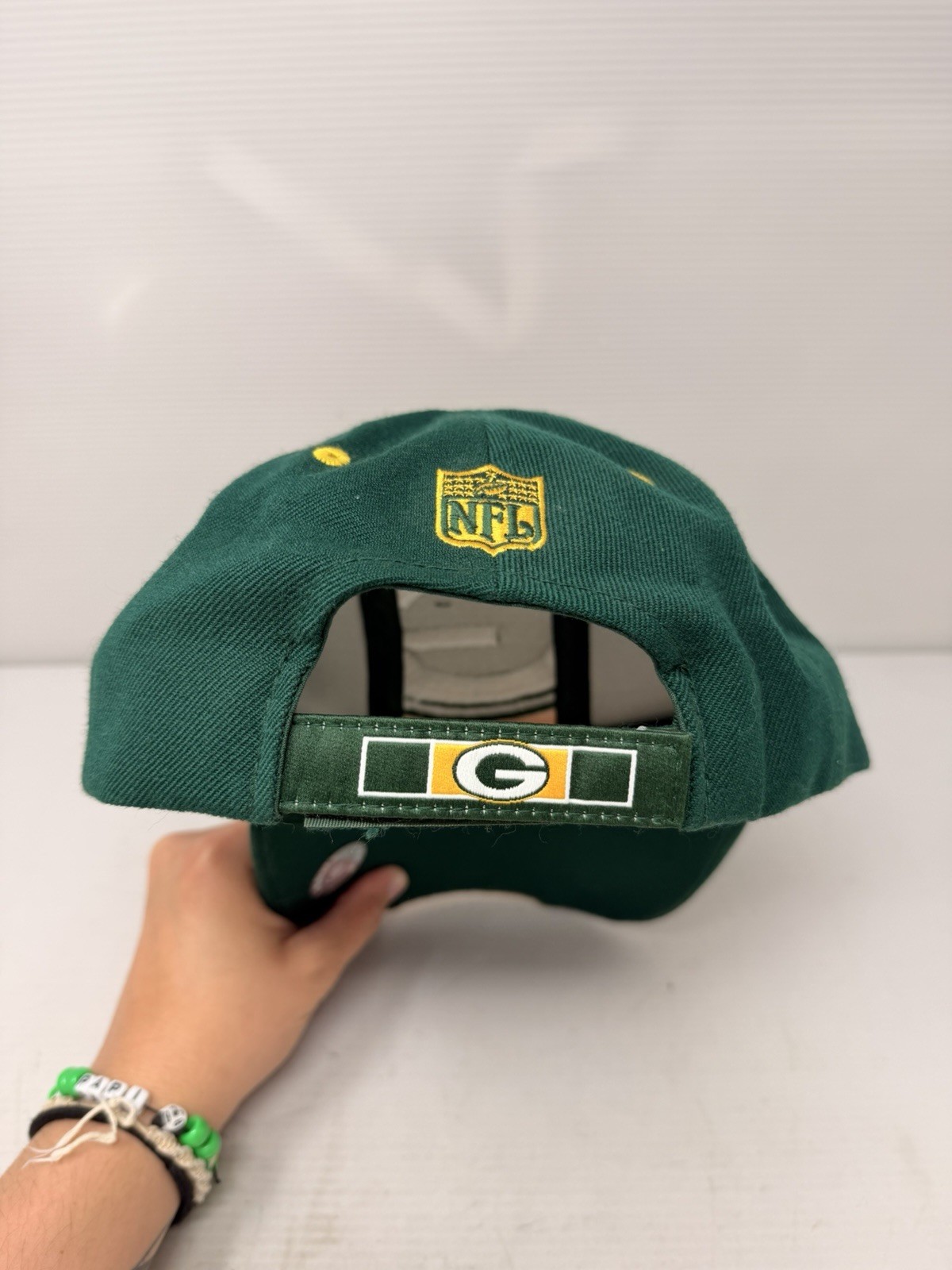 Vintage Green Bay Packers NFL Reebok Football 90s Strapback Hat Cap thumbnail 2