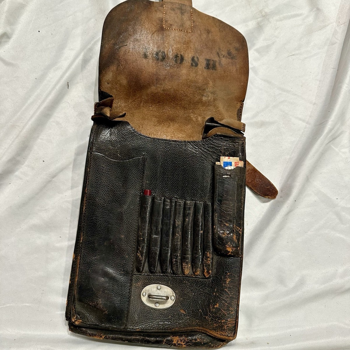 www2ドイツ軍　図嚢 WWII German Officer Leather Map Case Original | eBay