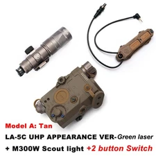 Tactical Hunting PEQ 15 IR Laser / Green Dot Laser M300 Strobe Flashight Switch