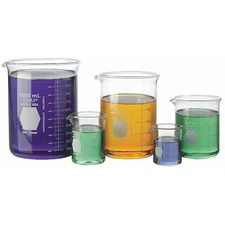 Kimble Chase 14080-01 Beaker Set, Borosilicate Glass, Low Form, 50 Ml, 100 Ml,