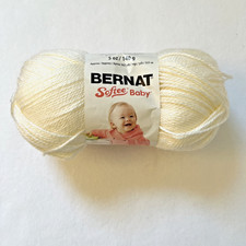 1 Skein Bernat Softee Baby Yarn in color Antique White knit crochet craft