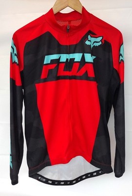 Fox Racing Livewire Jersey Zip Front Red Black Youth Large
