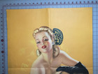 1947 Pinup Calendar Billy DeVorss -22" x45"-Good Evening Litho. Louis Dow Sample — photo 4