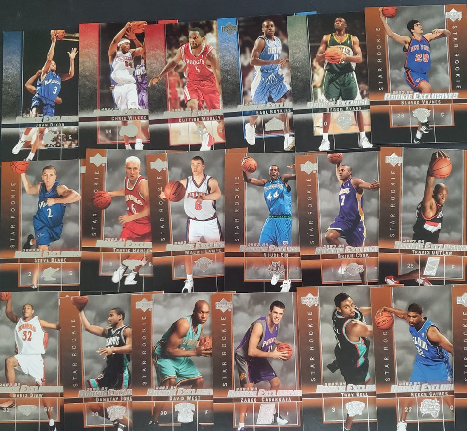 2003-04 UPPER DECK ROOKIE EXCLUSIVES YOU PICK SEE SCANS STARS & ROOKIES