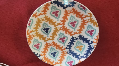 Set 10: Piatti globali per cena e insalata, diametro elefante/fiore 10,25" e 7,5" - Foto 15 di 17