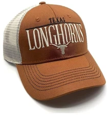 TEXAS LONGHORNS MESH TRUCKER HAT ORANGE NCAA COLLEGE FOOTBALL NEW CAP