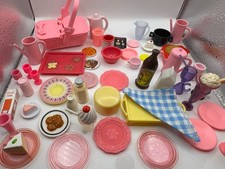 Barbie Doll Baking Accessory Kitchen Food Pans Pots Plates Large Lot 50 PCs 5