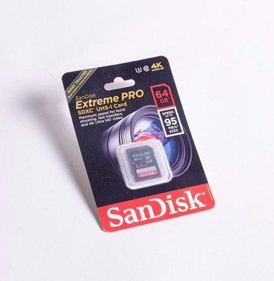 Sandisk SDXC UHS-I Extreme Pro 64 gb Memory Card 4k