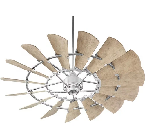 Quorum 196015-9 Windmill 60" 15-Blade Ceiling Fan in Galvanized - Picture 1 of 2