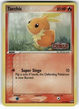 Torchic Power Keepers Common,Reverse Holo Pokemon Moderately played