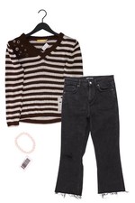 Completo moda donna taglia M con Biba maglione taglia 38, Zara jeans taglia 38