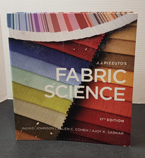Fabric Science 11th edition J.J. Pizzulto’s Spiral Bound Book Fabric Science