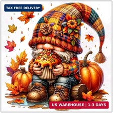 Gnome Diamond Art Kits for Adults, 5D Fall Diamond Painting Kits
