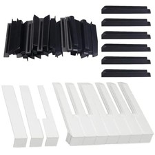 Piano Keytops Replacement - 88 Key Complete Set, Black and White Plastic Keys