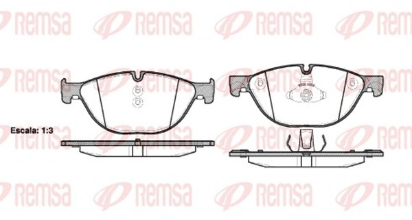 Bremsbelagsatz Scheibenbremse Remsa 1414.00 FüR F11 BMW F10 5Er Touring 7Er F01-image