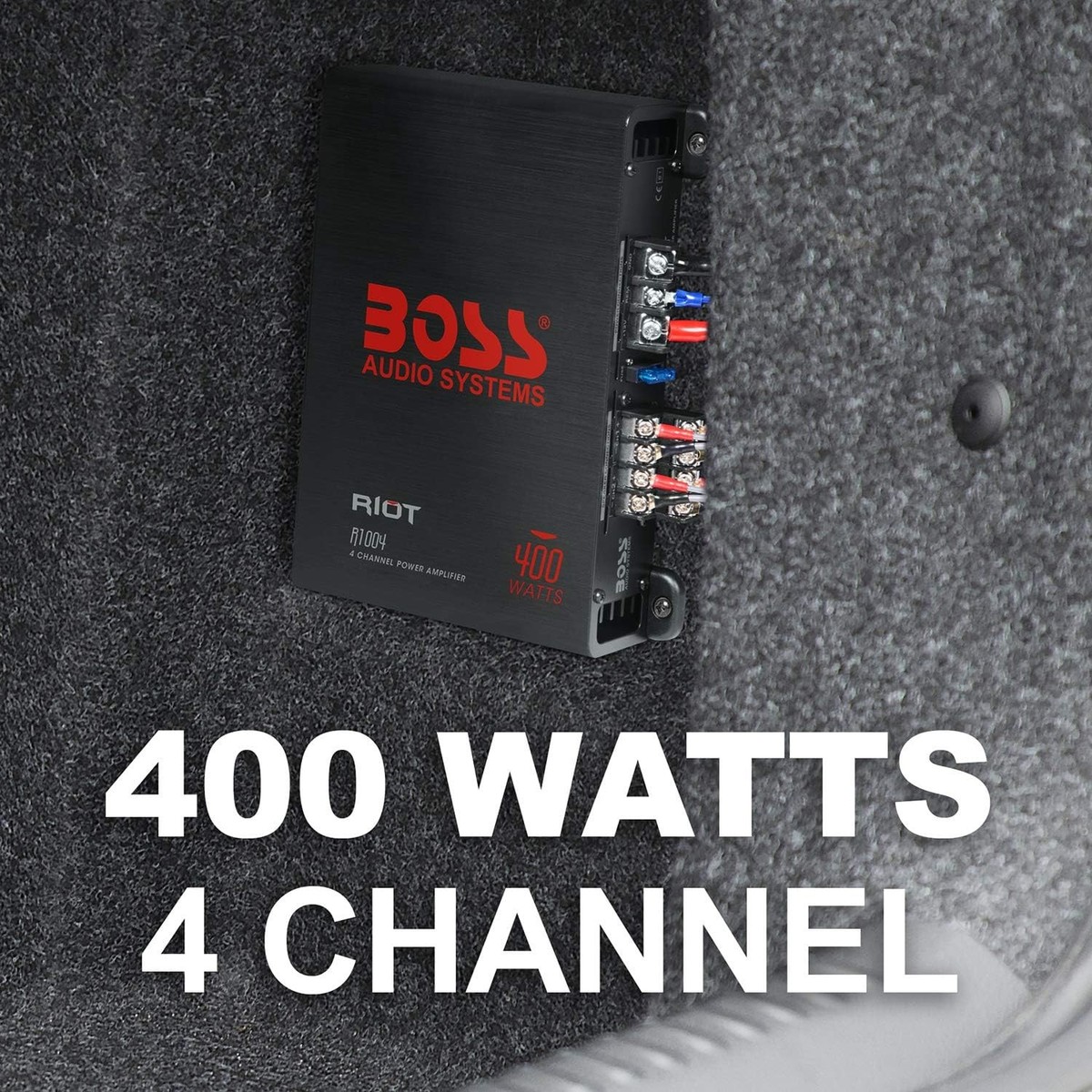 BOSS Audio Systems R1004 Riot Series 4 Channel Amplifier Car Audio