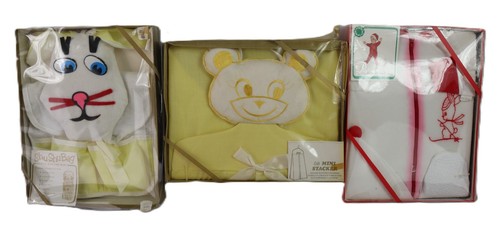 VTG DEADSTOCK LOT OF 3 Jayvee Brand Kiddie Kover Diaper Stacker Pajamas Baby