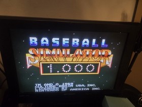 Culture Brain Baseball Simulator 1.000 Nintendo NES NTSC-U/C Manual Included
