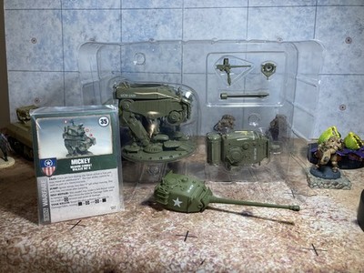 Dust Studio Dust Tactics 1947 US PounderHotdog - Primed w4 Cards!