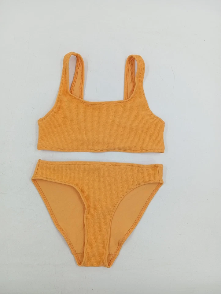 H&M Bikini Fille Orange Texturé Été Plage (EU 134) - Photo 4/4