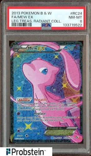2013 Pokemon B & W Legend Treasures Radiant Collection #RC24 Mew ex PSA 8