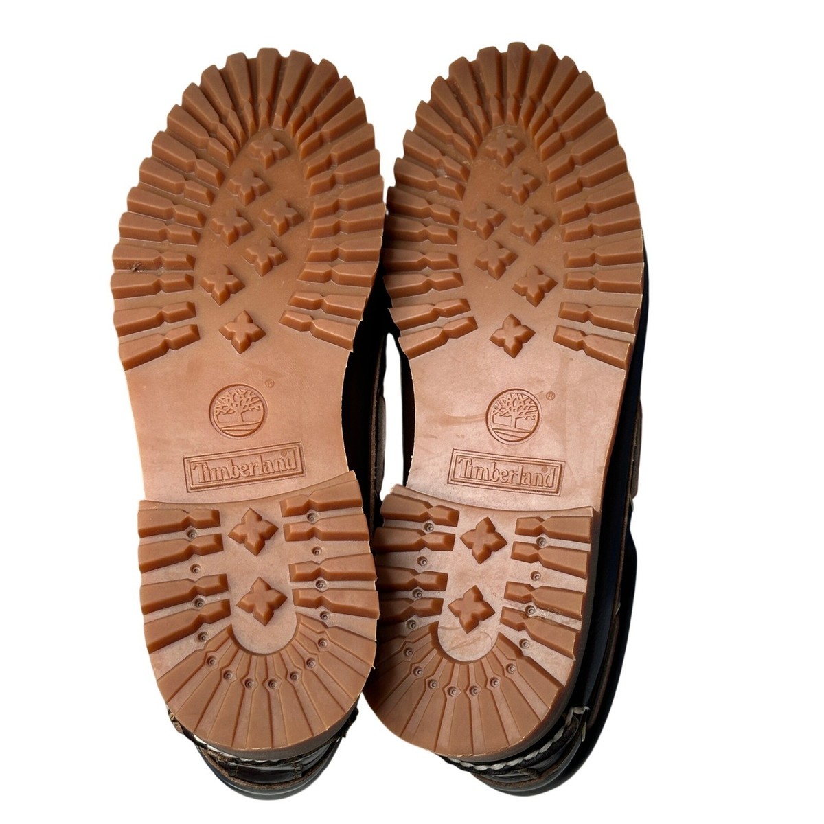 Timberland Authentic 3-Eye Lug Handsewn Boat Shoe Brown Leather