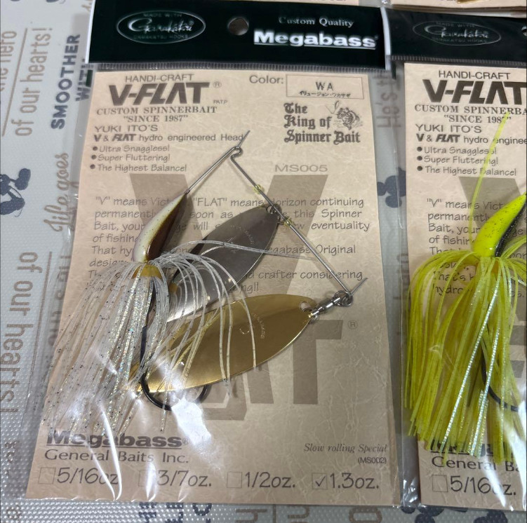 NEW Megabass Spinnerbait V-Flat 4-Piece Set(1.3 oz) From Japan - Image 4