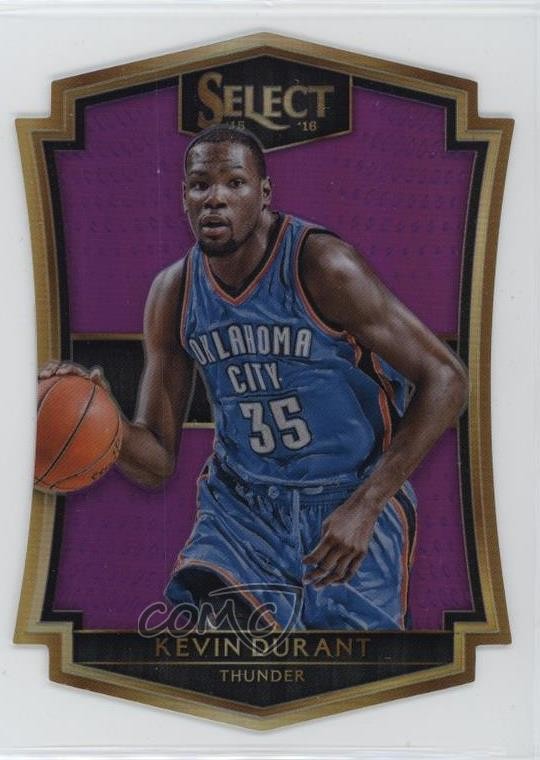 2015 Panini Select Premier Level Die-Cut Purple Prizm /99 Kevin Durant #156 4f5