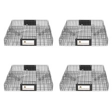 Rugged Ranch Squirrelinator Squirrel Chipmunk Metal 2 Door Trap Cage 4 Pack 