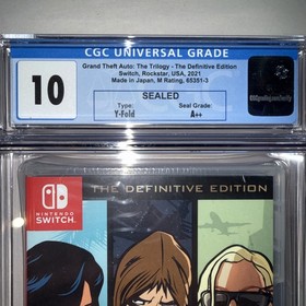 GRADED CGC 10 A++ Grand Theft Auto: Trilogy - The Definitive Edition Switch