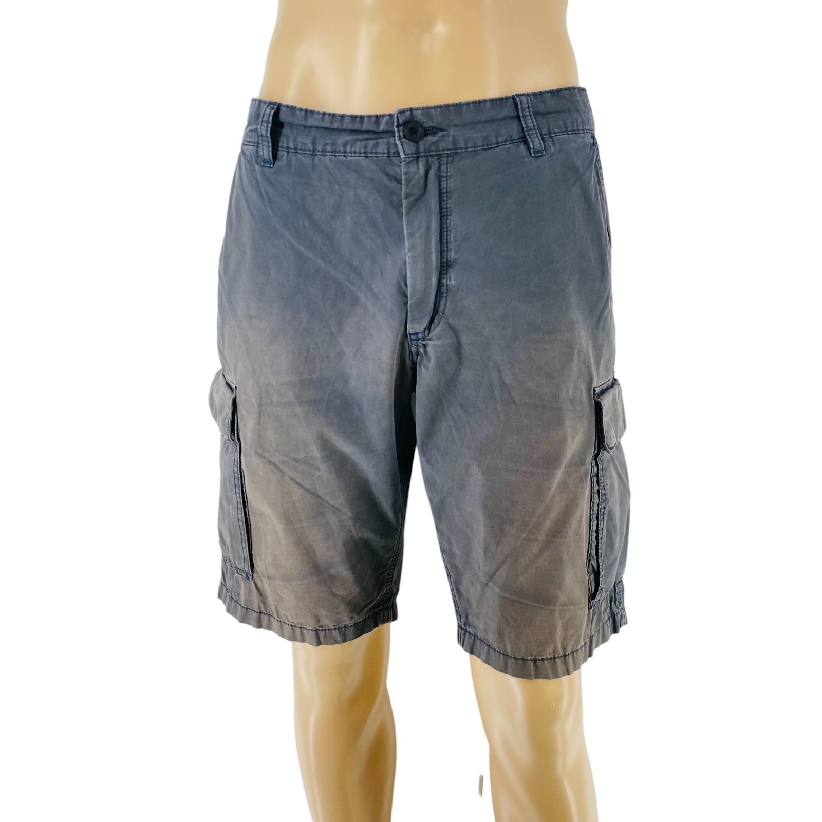 CAMEL ACTIVE Men's Dark Blue Regular Fit Cargo Shorts W34