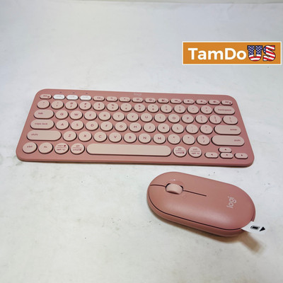 Logitech Pebble 2 Combo Wireless Keyboard Mouse Rose Pink K380s M350s YR0091