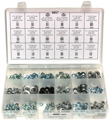 Auveco # 6857 Thread Cutting Nut QuikSelect Kit. Assortment. Qty 1.