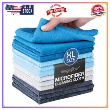 MagicFiber Microfiber Cleaning Cloth, Rags  Dish Towels, 12pk, Large 13x11