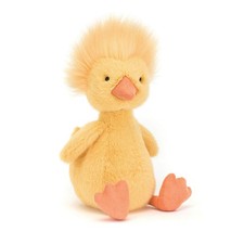 Jellycat yellow duck plush toy with dust bag height 22cm
