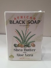 ORIGINAL Madina African BLACK SOAP SHEA BUTTER and ALOE VERA Bran/Oat/Palm Oil