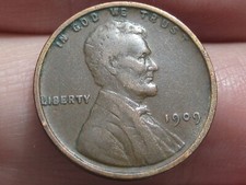 1909 P Philadelphia Lincoln Cent Wheat Penny, VF/XF Details, No VDB